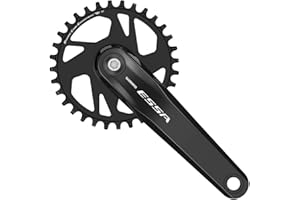 ESSA FC-U2000-1 8-Speed Gravel and Road Crankset 175mm Aluminum Alloy, Riveted 32T Chainring with Dynamic Chain Engagement+ T