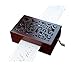 Youtang Vintage Carved Wood 30 Note Mechanism Musical Box Handcrank Music Box Gift