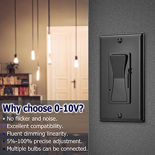 010V Dimmer Switch, Low Voltage SinglePole/3 Way Dimmer Switch for