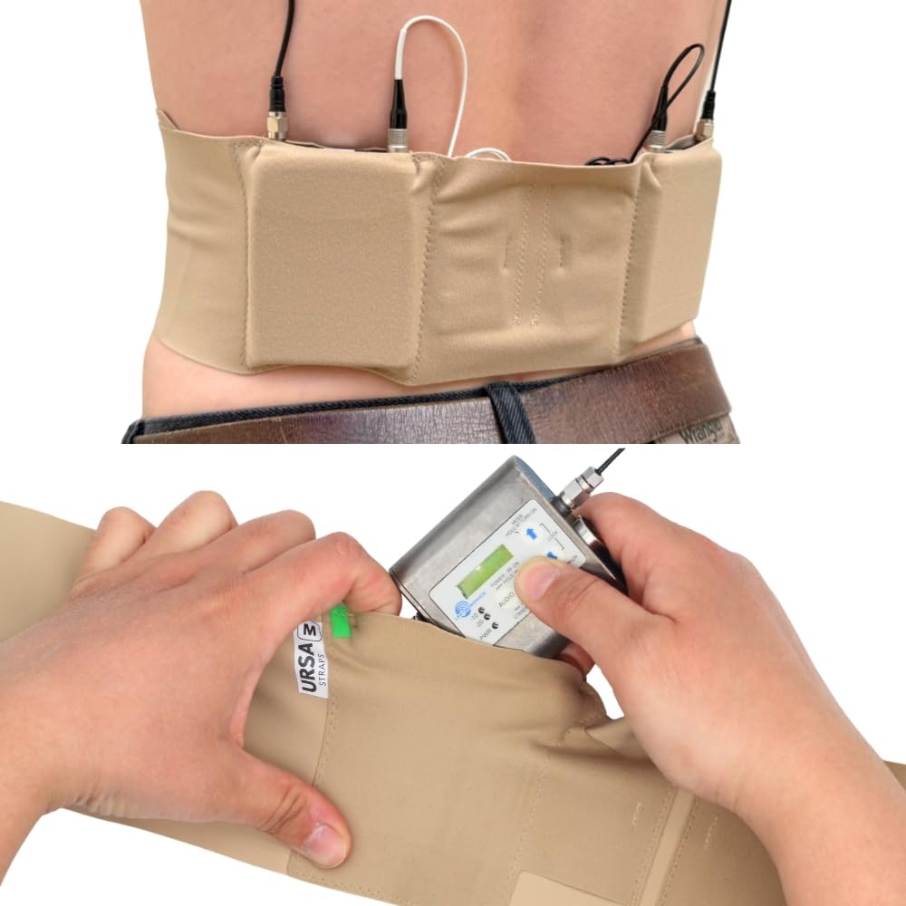 URSA Waist Strap - Double Pouch (Beige, Small Waist)