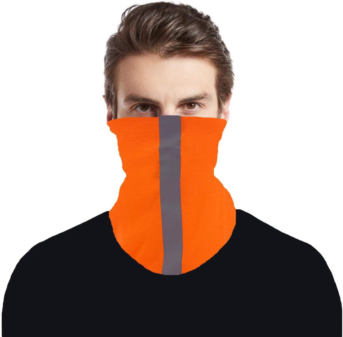 JHYWELL High Vis Neck Gaiter Reflective Headband Fishing