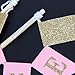 Handmade One First Birthday Cake Topper - Gender Reveal Cake Decor, 1st Birthday Cake Bunting for Baby Girl Party Supplies