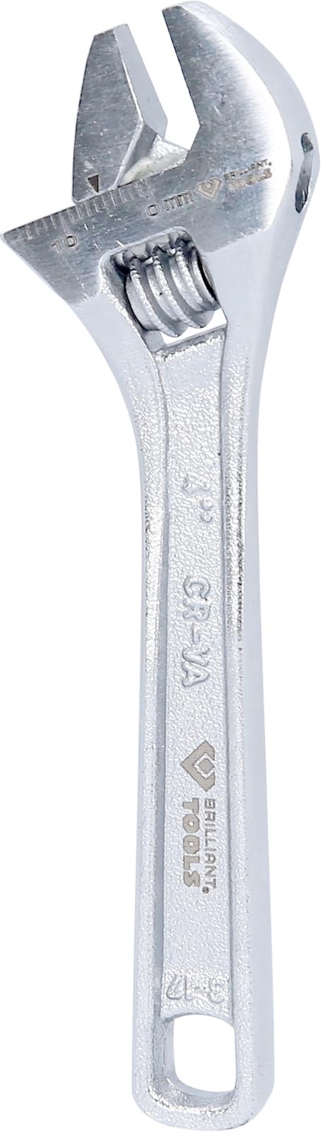 BRILLIANT TOOLS BT014804 Adjustable Spanner 4 Inch 0-15 mm [Powered by KS Tools]