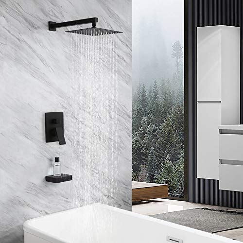 KES Tub and Shower Faucet Set Shower System with 10Inch Rain Shower