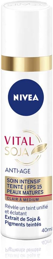 Nivea Vital Soy Anti-Ageing Intensive Care Tint Light-Medium SPF 15 40ml Face