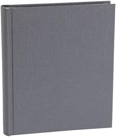 Semikolon Album Medium grey (grau) | Foto-Album mit 80 Seiten und hochwertigem Buchleinen-Bezug | Foto-Buch mit 40 Blättern c
