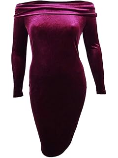 calvin klein red velvet dress