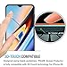 [2-Pack] Pulen OnePlus 6T Screen Protector 2018,Full Screen Coverage Anti-Scratch Less Fingerprints Easy Installation 9H Tempered Glass Film for OnePlus 6T(Black) (Black, Glass)