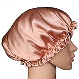 100% Mulberry Silk Night Sleep Cap Lace Bonnet Hat