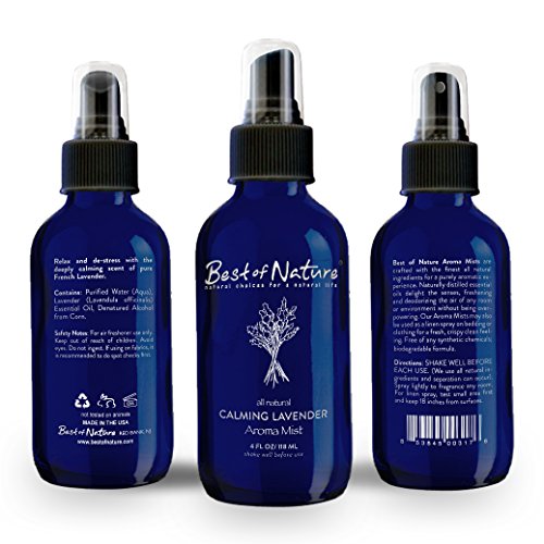 Calming Lavender Aroma Mist All - 4 oz- 100% Natural Aromatherapy Spray