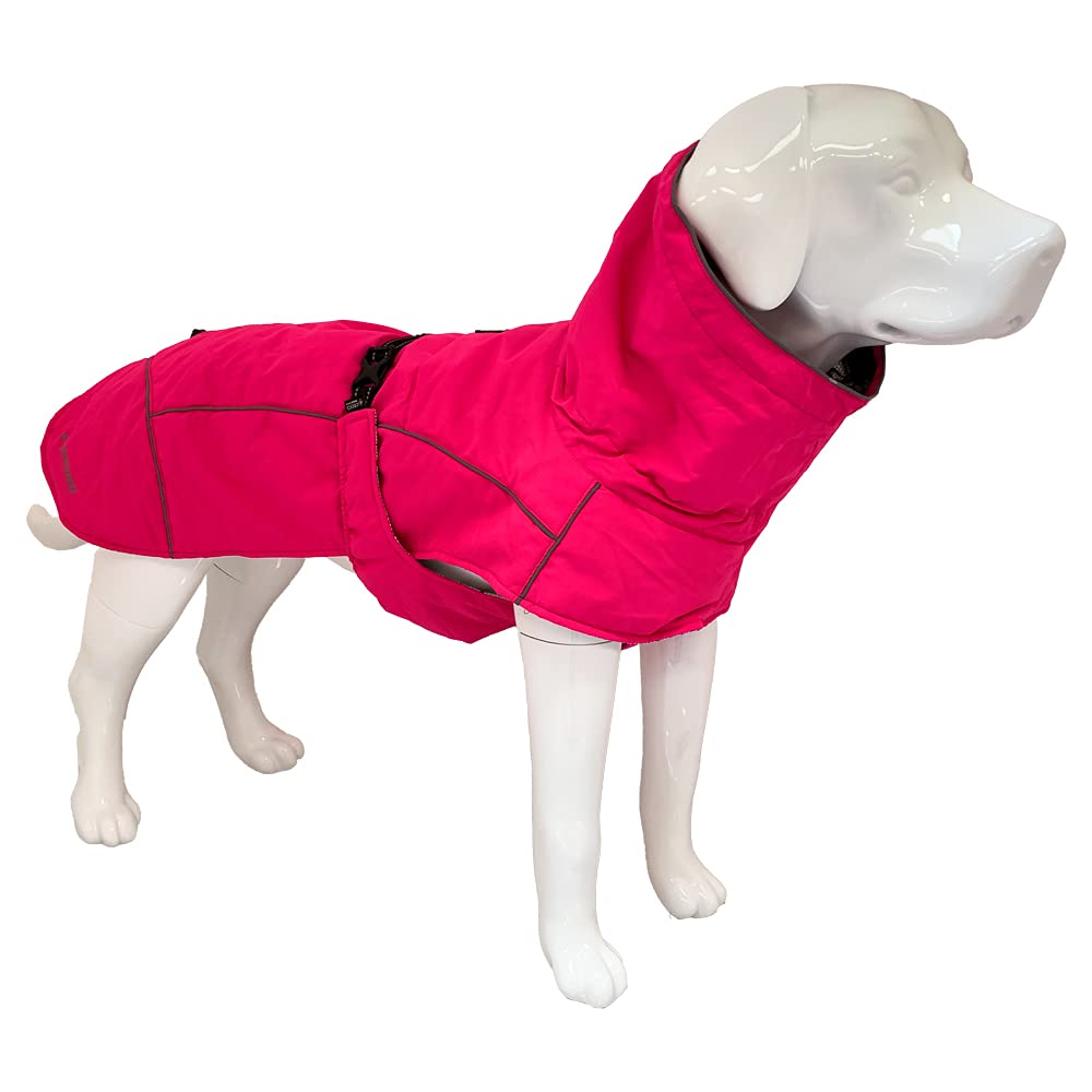 Croci Hiking Dog Coat, Waterproof for Dogs, Padded Winter Coat, Thermoregulating Lining, K2, Fuchsia, Size 25 cm - 151 g