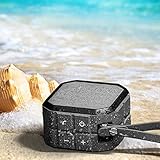 Bluetooth Speaker 6 hours Play Time, Portable Wireless Outdoor Speaker with Lanyard, 800mAh Rechargeable Battery Waterproof IP65 Perfect Speaker for Beach, Shower, Sports, Swimming Pool