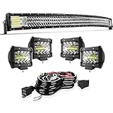 TURBO SII 52" Curved LED Light Bar Triple Row 711W