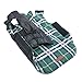 ThinkPet British Style Reversible Plaid Winter Coat Waterproof Dog Jacket L Green