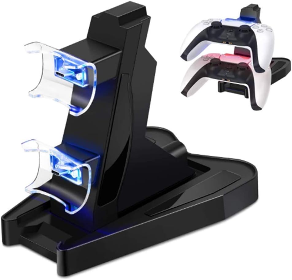 PS5 Charging Station Dock, DualSense Fast Charging Station Compatible