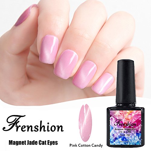 Frenshion Magnetic Cat Eye Jade Gel Polish 3D Gel Nail Polish Soak Off UV LED Pink Cotton Candy 10ml Frenshion Magnetic Cat Eye Jade Gel Polish 3D Gel Nail Polish Soak Off UV LED Pink Cotton Candy 10ml