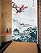 Traditional Chinese Ink Landscape and Plum Trees Washpainting Pattern Door Curtain Japanese Noren Curtain Bedroom Curtain Doorway Curtain