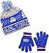 Star Wars Little Boys' R2D2 Intarsia Two-Piece Knit Cuff Pom Beanie and Glove Set