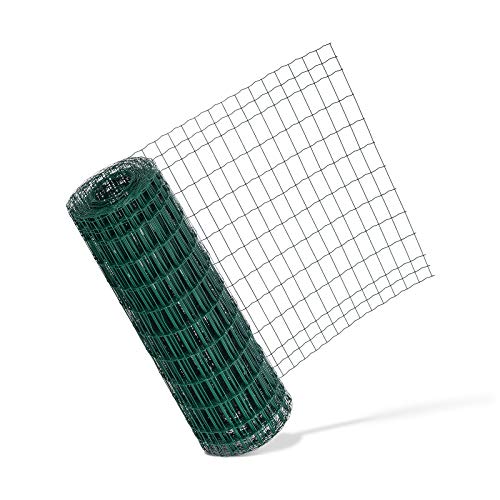 Garmix Gartenzaun 25m Grün Maschendrahtzaun 7,5 x 10 cm (60cm) – Bild 5
