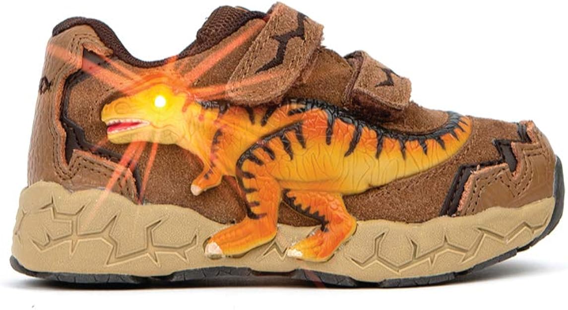 Dinosoles 3D TREX Flashing LED LowTop Shoes for Kids