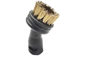 Cleaning Brush Set With Nozzles For Kitfort KT-1000-03 For Steam Mop, Includes Crevice Tool, Nylon, Copper Wire & Medium Roun