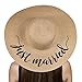 The Chic Soul Beach Floppy Hat for Bridal Shower Gift Bachelorette Party (Just Married)