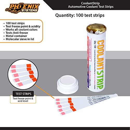 Phoenix Systems 8001B Coolant Test Strip (Determine When to Replace Automotive Coolant 100