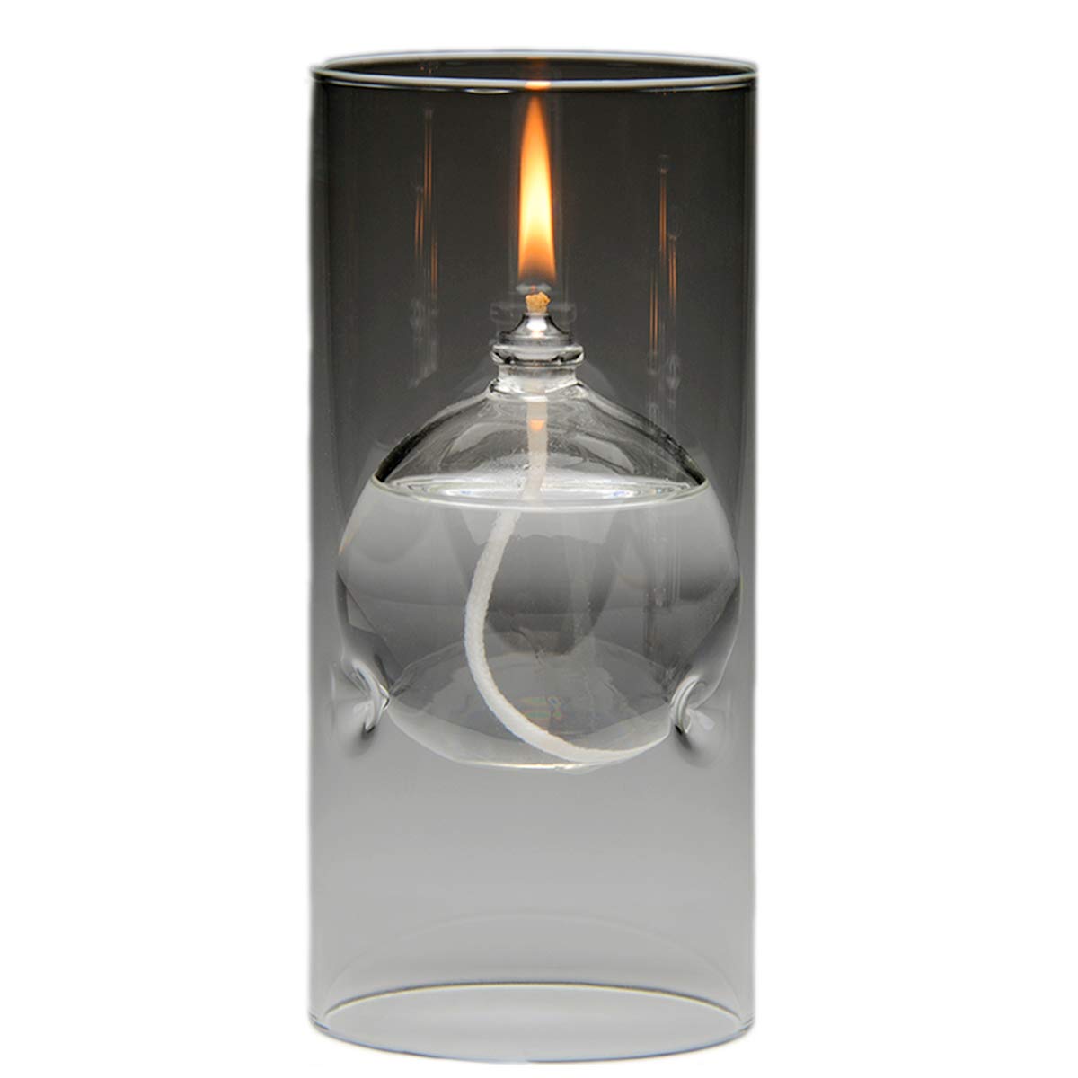 The Modern Transcend Clear Glass Oil Lamp is a Unique Gift for Her
