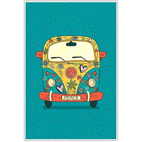 Hippie Van Wall Art Handmade Products