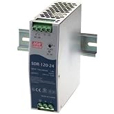 Mean Well SDR-120-24 DIN-Rail Power Supply with PFC Function, 24VDC, 5A, 120W