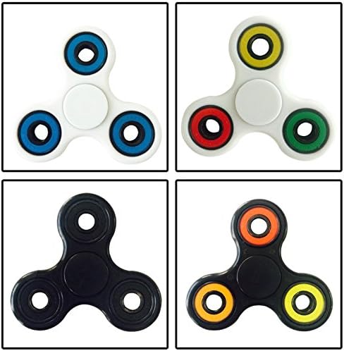 NEW Premium FIDGET SPINNER Hand Toy w/ hybrid ceramic 608 bearing (no cheap steel) for EDC, helps with ADHD, Anxiety, Autism issues in Kids &amp; Adults, cube spinners, get it FAST w/ Prime!