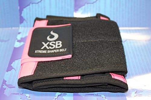 Women's Trainer Faja Workout Trimmer Shaper Slimming Belt Back Pain Lumbar Support PINK LARGE
