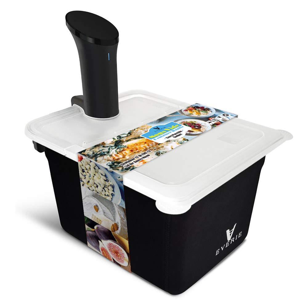 EVERIE Sous Vide Kit with Sous Vide Container 12 Quart, Collapsible