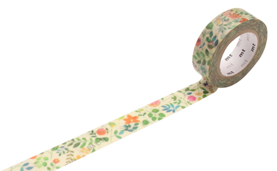 mt masking tape mt ex "Watercolor Flower" Washi Masking Tape