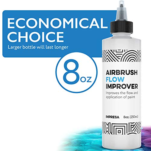 Airbrush Flow Improver Paint Set 8oz (250 ml) Reduce Clogs & Dry Needle