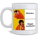 Poster Foundry Bob Ross No Mistakes Just Happy Accidents Meme Mug 12oz