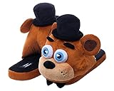 Five Nights at Freddy's Fazbear Adult-Sized Plush Slippers (S)