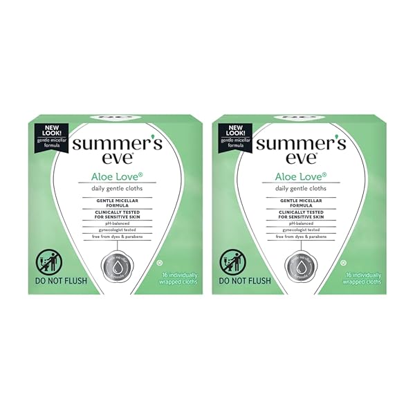 SUMMER’S EVE ALOE LOVE GENTLE DAILY FEMININE WIPES...