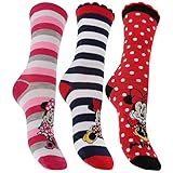 Disney Minnie Mouse Ladies/Womens Socks (Pack Of 3) (US 6-10) (Design 3)