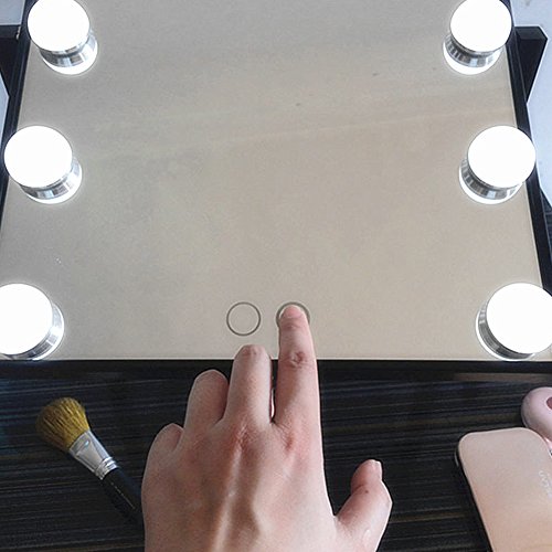 image for GeekHouse Geek-House Tabletops Lighted Makeup Mirror Hollywood Style w