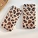 Dailylux Case for iPhone Xs (2018) / iPhone X (2017) 5.8-inch, Cute Phone Case Glitter Pearly-Lustre Slim Shell Protective Soft TPU Back Cover for Girls Women, Leopard Brown