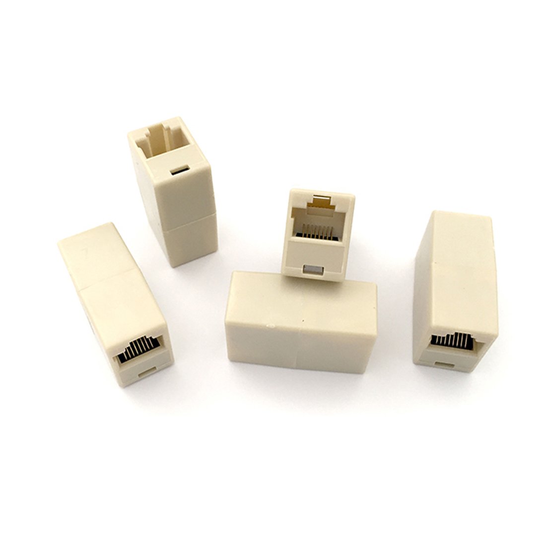 Cat6 rj45 Coupler in-Line Dual Connector Modular in White Set of 20 Pcs - Image 3