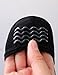 VERO MONTE 4 Pairs Women Middle Profile No Show Socks (8-10, Black) 45042