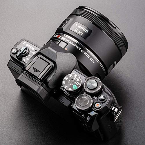 Lens Adapter EF-M2 II Auto-Focus 0.71x Speed-Booster MFT Converter for Canon EF Lenses to M4/3 Cameras GH4 GH5 GF6 GF1 GX1 GX7 GX85 E-M5 E-M10 E-M10II E-PL5 Pen-F