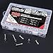 Hilitchi 410 Stainless Steel #10 Wafer Head Phillips Self Drilling Screws Sheet Metal Tek Screws Assortment Kit, Modified Truss Head Self Driller - Size: #10 x 1/2'' - 1-1/2'' - Pack of 200