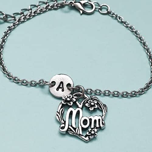 Mom charm bracelet, mom charm, adjustable bracelet, family