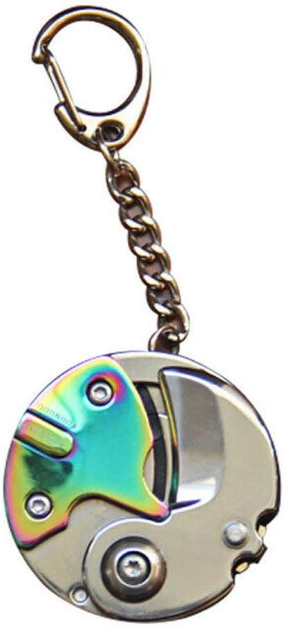 Harwls Multi Function Pocket Tools Mini Folding Screwdriver Plier Cutter Corner Keychain Multi-Coloured