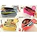 O,Like Super Capacity Pencil Case Three Compartment Pencil Holer Pencil Pouch Pen Bag Cosmetic Bag (grey)