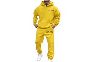 JIXIANG Men's Tracksuit 2 Piece Hoodies Casual Jogging Gym Sweat Suits for Men Jogging Sweatshirts Athletic Sweatsuits Sets
