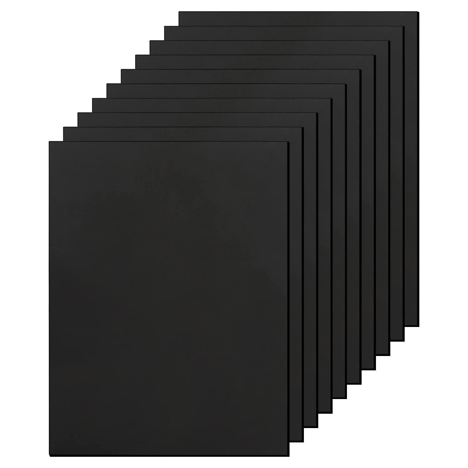 TAIANJI 10 PCS EVA Foam 6mm Polystyrene Foam Core Sheets Black Foam Sheet Black Foam Sheets Craft Foam Squares A4 Black Foam Boards for DIY Projects Adornment